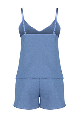 Trendyolmilla Mavi Dokulu Nak?sl? Ip Askl? Sortlu Orme Pijama Tak?m? THMSS24PT00155 фото 8