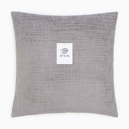 Наволочка декоративная Этель Velvet 43х43см, цвет серый, полиэстер  фото 4