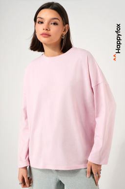 Женский лонгслив оверсайз Happyfox