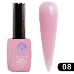 Цветная френч база для гель лака Global Fashion, Color French Base Coat 8 мл, 08  фото 5