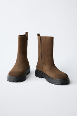 BOTA PIEL / Marr?n - Zara фото 5