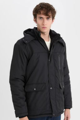 Su Itici Kapusonlu Mont Polar Astarl? Fermuarl? Cepli C?tc?tl?