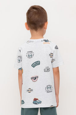 Crockid _ КР 302594/св.серый меланж,ралли к546 фуфайка (футболка) для мал  фото 4