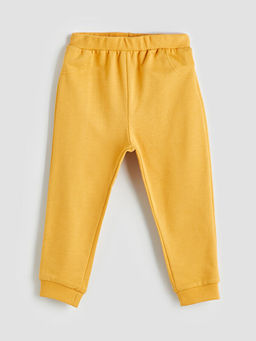 Bisiklet Yaka Bask?l? Erkek Bebek Sweatshirt ve E?ofman Alt 2li