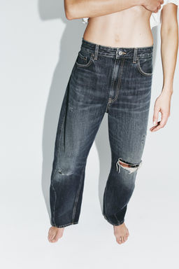 TRF MID-WAIST BAGGY BALLOON JEANS - Zara фото 11