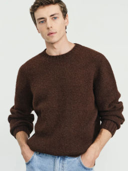 Джемпер regular fit с добавлением шерсти / Zarina