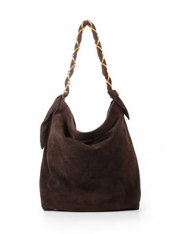LACCOMA сумка M1048-коричневый натуральная замша хлопок