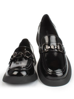 03-DCO137-5 BLACK Лоферы женские (натуральная кожа)