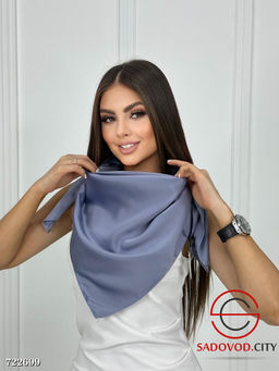 Женский однотонный платок