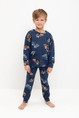 Crockid _ К 1587/синий космос,тракторы пижама дет  фото 5