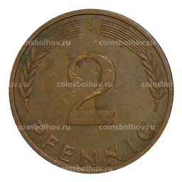 2 пфеннига 1976 года J Германия