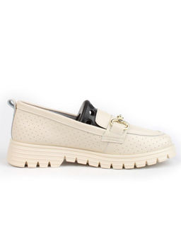 03-PDD164-2 BEIGE Полуботинки женские (натуральная кожа)