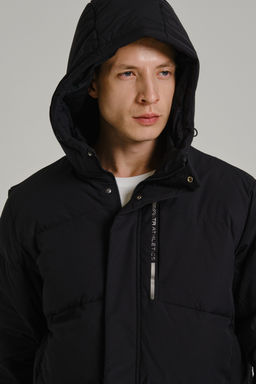 Пуховик средней длины Черный - Anta фото 5