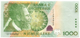 1000 лек 2001 года Албания