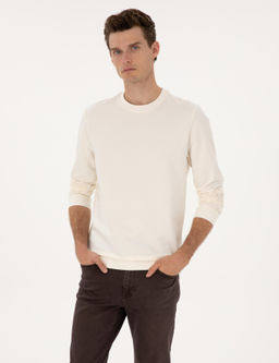 Ekru Regular Fit Sweatshirt - Pierre cardin фото 3