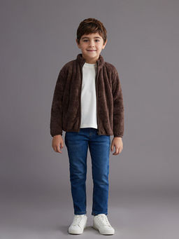 Dik Yaka Pel?? Erkek ?ocuk Ceket