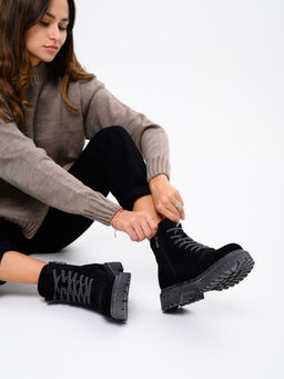 Ботинки EDART 319.22511 gr. Черный замша/шерсть - Ed'art фото 14