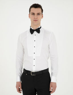 Beyaz Ekstra Slim Fit Smokin G_mlek