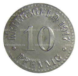 Монета 10 пфеннигов 1917 года Германия  Нотгельд Кассель