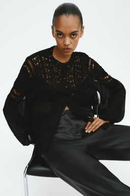 Blusa efecto crochet - H&m фото 5