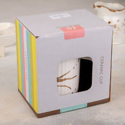 Кружка керамическая с деревянной крышкой «Мираж», 350 мл, цвет МИКС