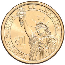 Монета 1 доллар 2014 года (Р) США 30-й президент США Калвин Кулидж
