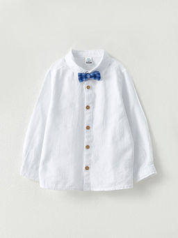 Uzun Kollu Basic Erkek Bebek G?mlek ve Papyon 2li Tak?m - Waikiki фото 3