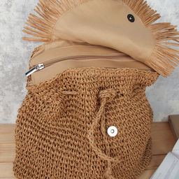 Рюкзак плетеный 30 см / DW-16 /уп 80/коричневый - Галеонтрейд фото 10