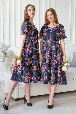 Платье женское из кулирки Зарема малиновый - Амадэль фото 6