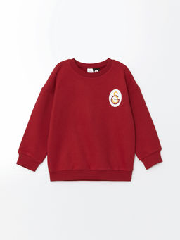 Bisiklet Yaka Galatasaray Bask?l? Erkek Bebek Sweatshirt