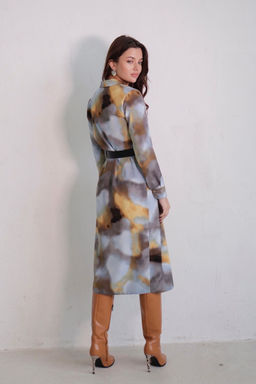 Платье-рубашка с английским воротником принт - Martichelli фото 167