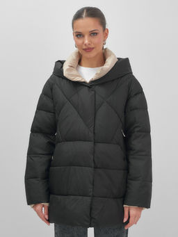 Куртка зимняя HaiLuoZi женская черная утеплитель 200 г/м² - Mtforce фото 7