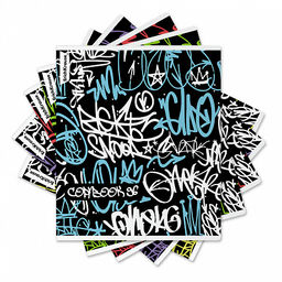 Цена за 5 шт. Тетрадь общая ученическая ErichKrause Graffity, 96 листов, клетка,матовая ламинация+выборочный лак_MIX-PACK