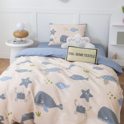 Комплект постельного белья на резинке Сатин Люкс KIDS 100% хлопок CDKR050 120*200*25/1.5 спальный/50-70 1 шт - Ситрейд фото 4
