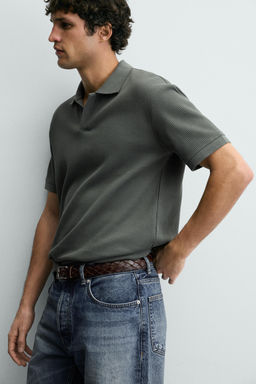 POLO ESTRUCTURA VERTICAL / Verde oscuro - Zara фото 5