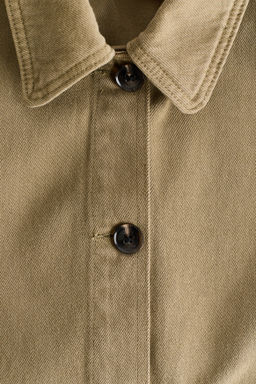 Chaqueta camisera en sarga de algod?n - H&m фото 5