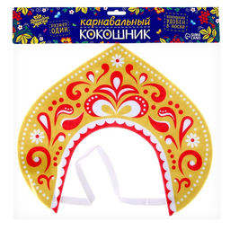 Ободок кокошник «Царица», фетр