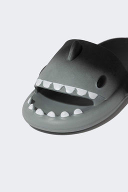 Мужские тапочки Shark Eva на высокой подошве - Defacto фото 5