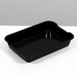 Туалет средний без сетки 36×26×6.5 см, чёрный