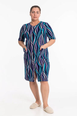 Халат М325248сб синий/бирюза - Елена фото 2