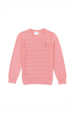 U. S. Polo Assn / Базовый свитер лосося для девочек
