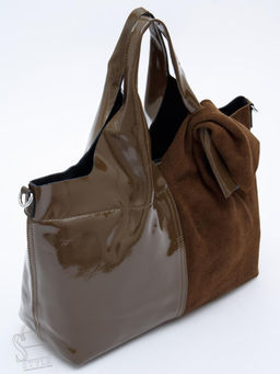 Сумка женская кожаная 98184-3MSS army green Velina Fabbiano-Safenta в Новосибирске