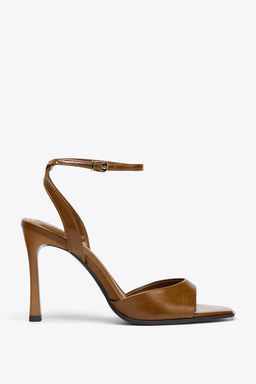 PATENT-FINISH HIGH-HEEL SANDALS - Zara фото 35