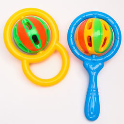 Набор погремушек Яркий маракас, 2 шт, цвет МИКС