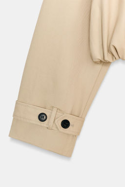 SHORT TRENCH COAT WITH BALLOON EFFECT - Zara фото 11
