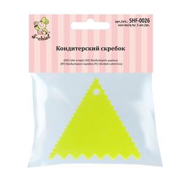 S-CHIEF SHF-0026 Кондитерский скребок 9.5 х 8.2 см треугольный