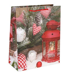 Цена за 12 шт. Пакет подарочный 18x23x10см / 5383M /уп 12/720/Новый год - Галеонтрейд фото 3