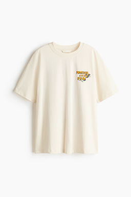 Camiseta oversize estampada