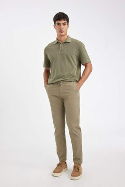 Хлопковые брюки скинни Jogger - Defacto фото 2