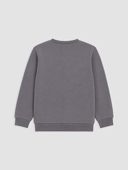 Bask?l? K?z ?ocuk Kal?n Sweatshirt - Waikiki фото 2
